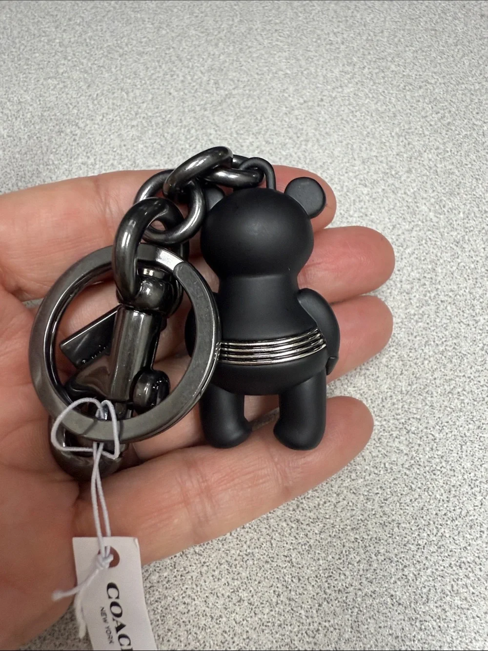 Coach bear keychain